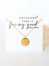 Load image into Gallery viewer, Faith over Fear gold charm necklace

