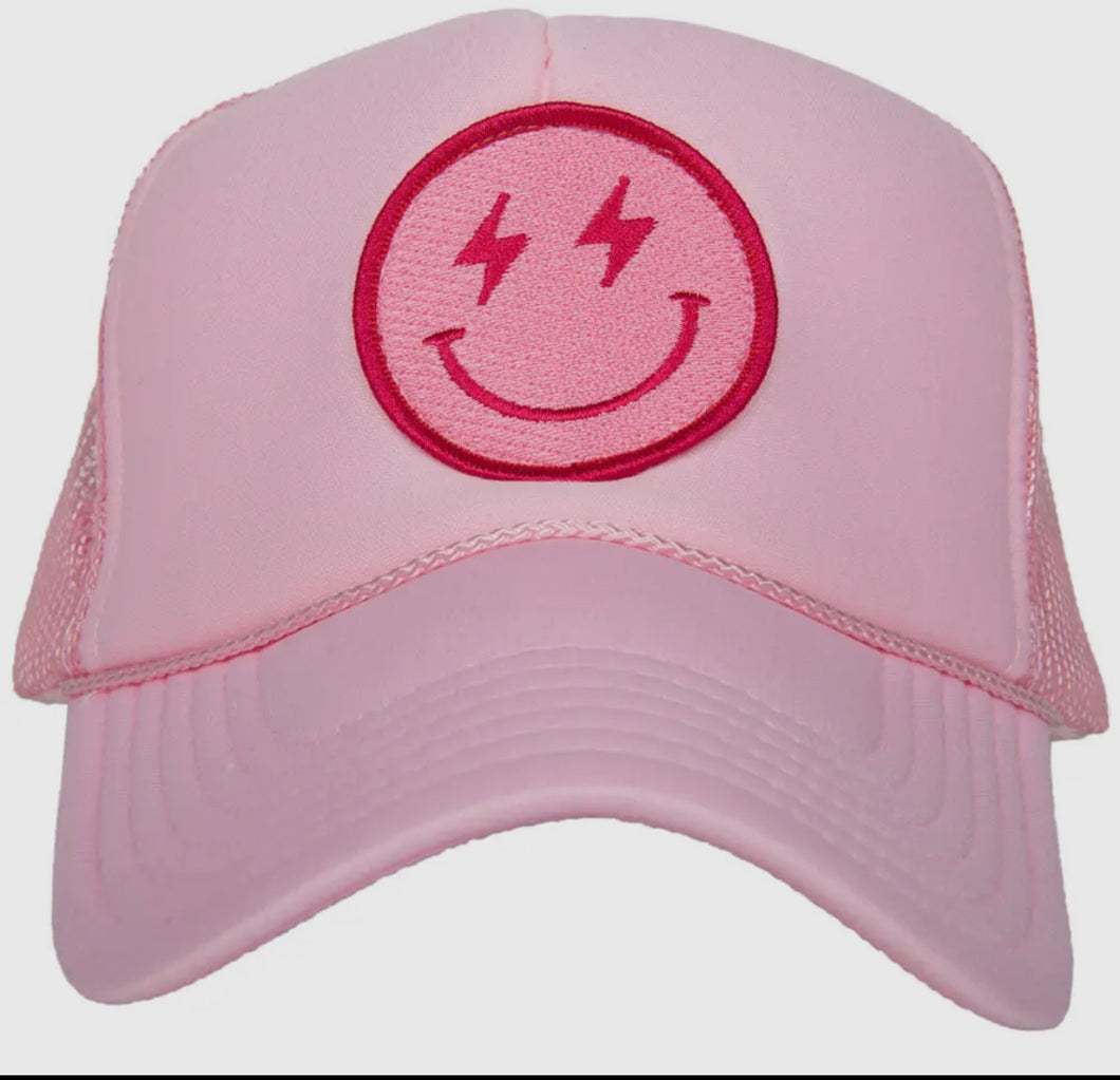 Pink smile hat
