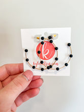 Load image into Gallery viewer, Beaded Hoops (3colors)
